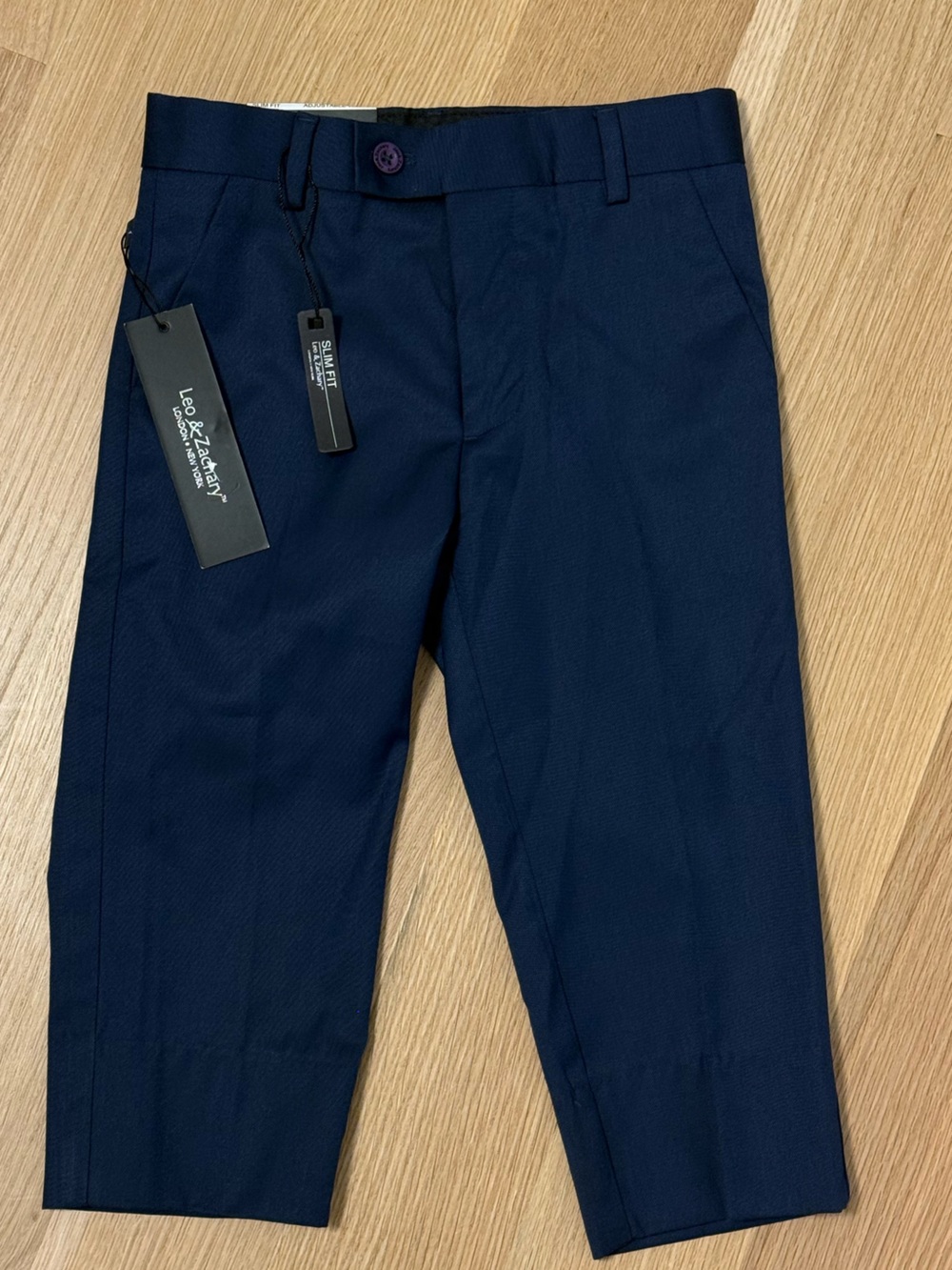 Leo & Zachary Slim Fit Navy Dress Pants size 6 NWT